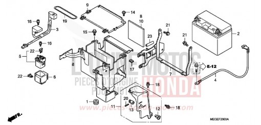 BATTERIE VT750C8 de 2008
